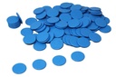 Spielchips blau aus RE-Plastic, 25 mm, 100 Stück