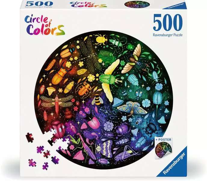 [49557] Circle of colors - Insects - rundes Puzzle