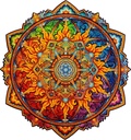 Holzpuzzle Mandala - Nascent Sun - 200 Teile