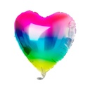 Folienballon Herz Rainbow - 45cm