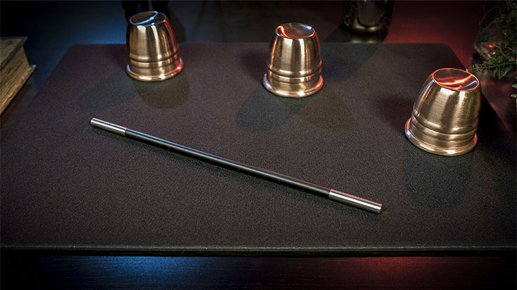 [42501] Professionelles Close Up Pad - Schwarz - Tischmatte für Zaubertricks