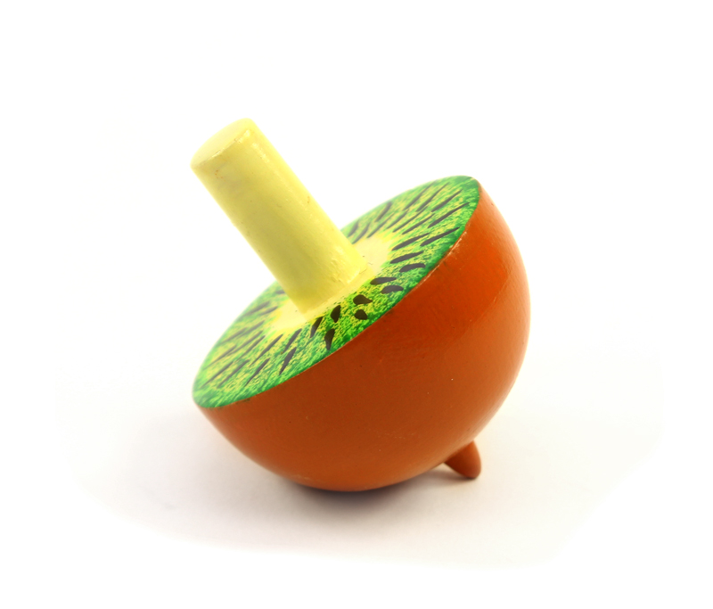 Holzkreisel Frucht - Kiwi