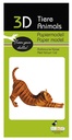 3D Papiermodell - Katze rotbraun