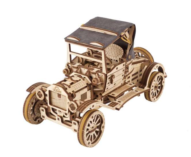 [48126] Retro Car Model T - Ugears - mechanischer Holzbausatz