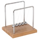 Kugelspiel Newton-Pendel auf Bambussockel