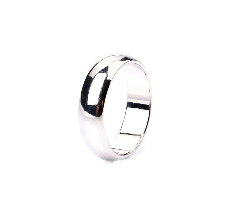 [49189] Zauberer Magnetring PK Ring - Silber gewölbt 20mm