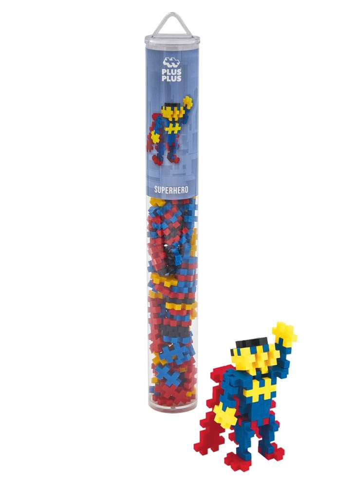 [49725] Plus Plus Tube - 100 kreative Bausteine - Superheld