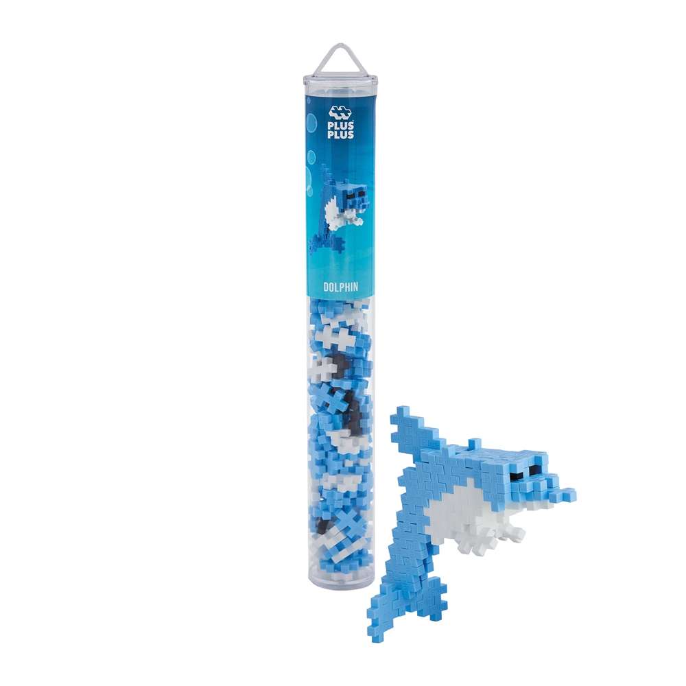 [49727] Plus Plus Tube - 100 Bausteine - Delfin
