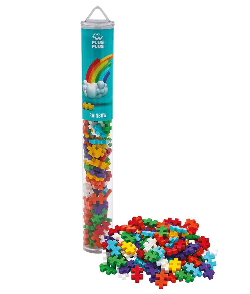 [49729] Plus Plus Tube - 100 Bausteine - Regenbogen