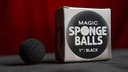 Sponge Ball 2.5cm - schwarz - Set mit 4 Stück