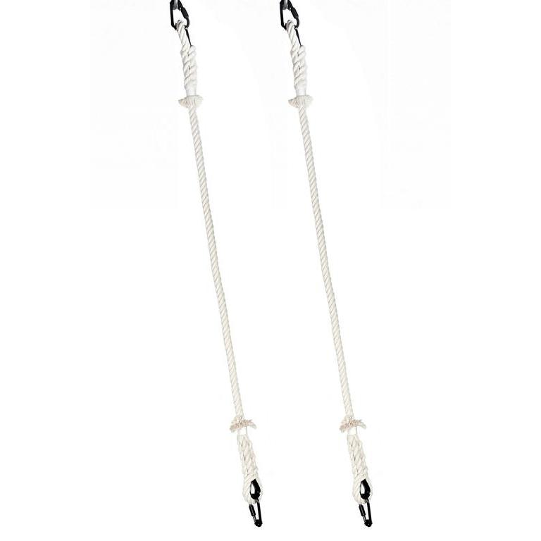 Seile für Artistik Ring - paar 150cm - weiss