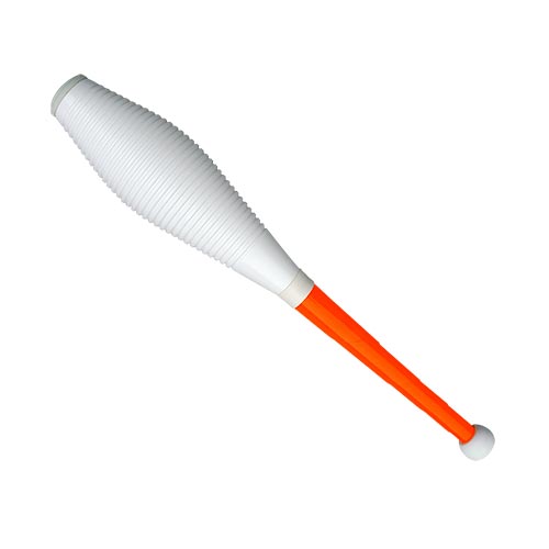 [38090] Pirouette Grip Jonglierkeule - weiss / orange