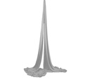 Vertikal Tuch, 18 m, weiss