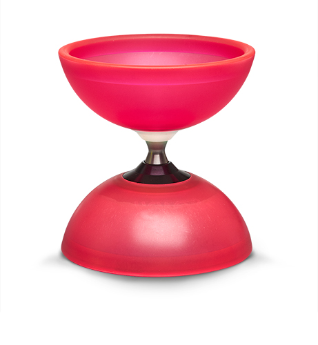 [45724] Diabolo mit Kugellager - Vision Free rot/pink