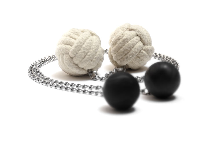 [47056] Feuerpoi Monkey klein - mit Silikonball Handles