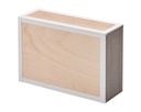 Cigarbox - Holz - undekoriert, weiss