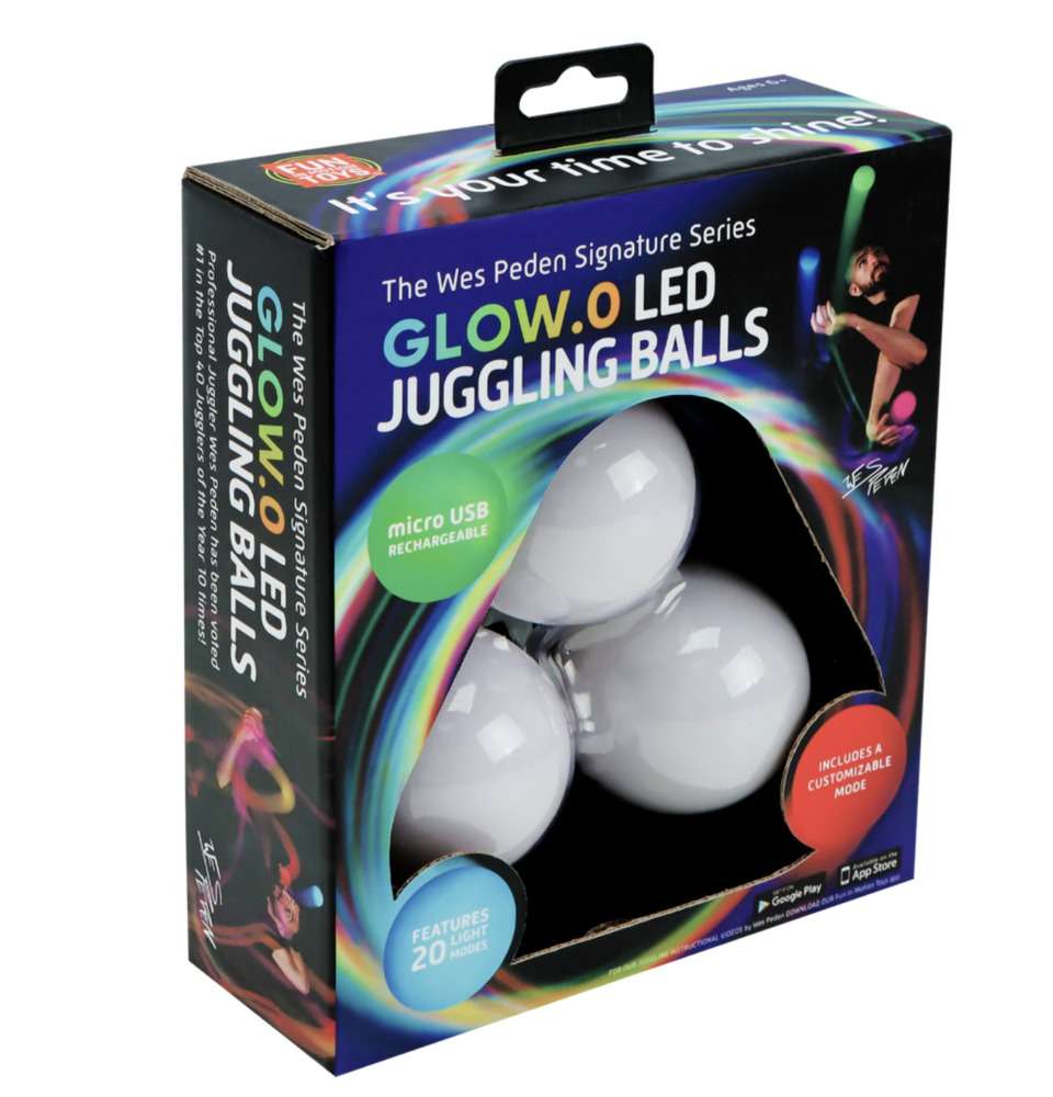 [48020] LED-Jonglier-Ball Set à 3 Stück - aufladbar