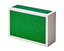 Cigarbox Glitter - grün - mit weissem Gewebeband