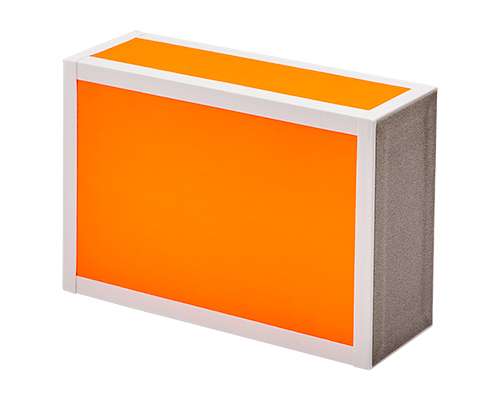[49837] Cigarbox Neon - orange mit weiss
