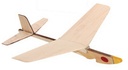 Flieger aus Balsaholz Modell 2 - Mit Gummischleuder