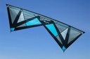 Revolution Kite Reflex RX Hellblau, 4 Leinen Profi-Lenkdrachen (Kite only)