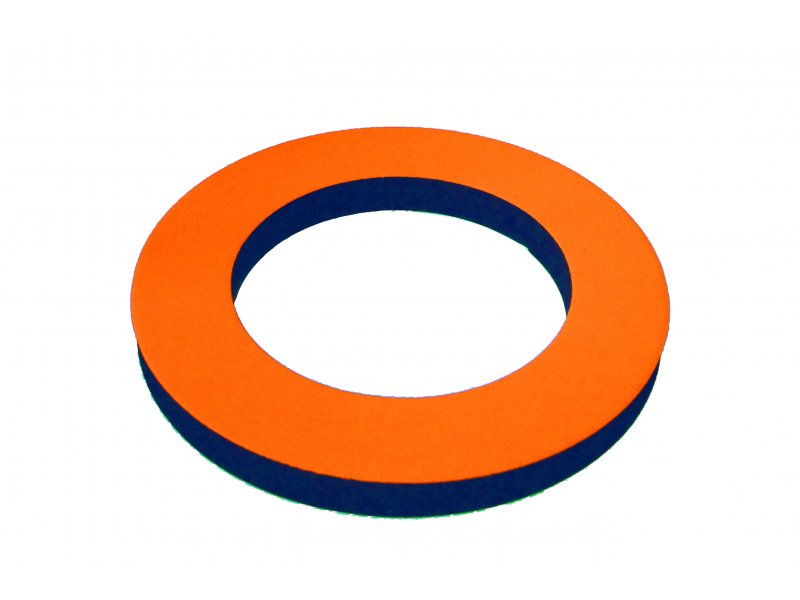 [44030] Neo Wurf Ringe 20mm Neon Gelb / Orange