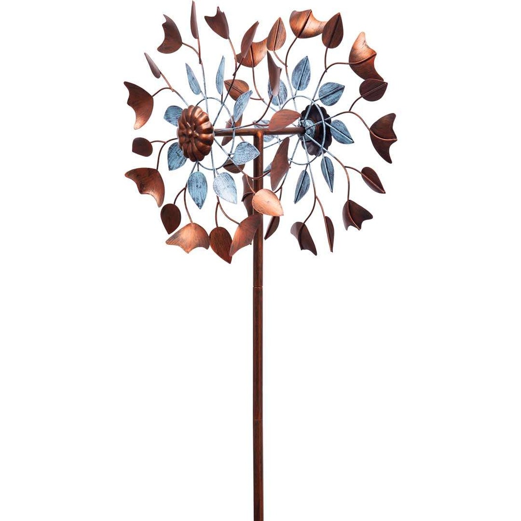 [48732] Metall Windspiel Blatt - Copper Leaf Duett