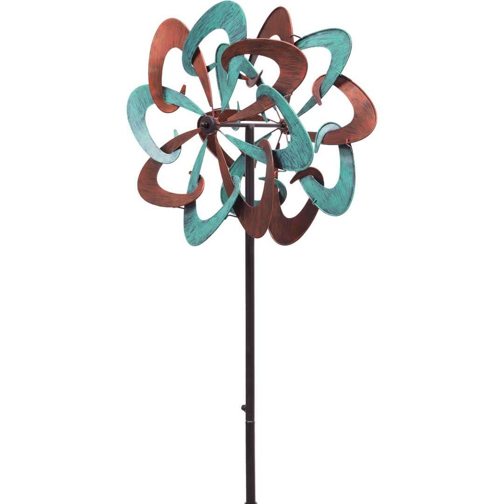 [48772] Metall Windspiel Copper Swirl Duett