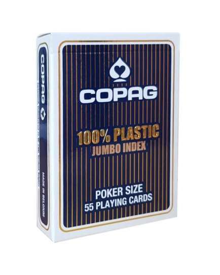 [50846] Pokerkarten Copag 100% Plastik - Jumbo - blau