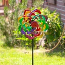 Metall Windspiel - Rainbow Flower Duett
