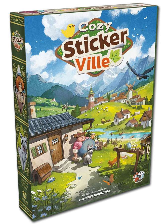 Cozy Stickerville - Spiel mit Stickern - nominiert zum Spiel des Jahres 2026