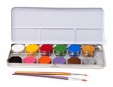 Eulenspiegel Profi-Schminkkasten 12er Palette Blech